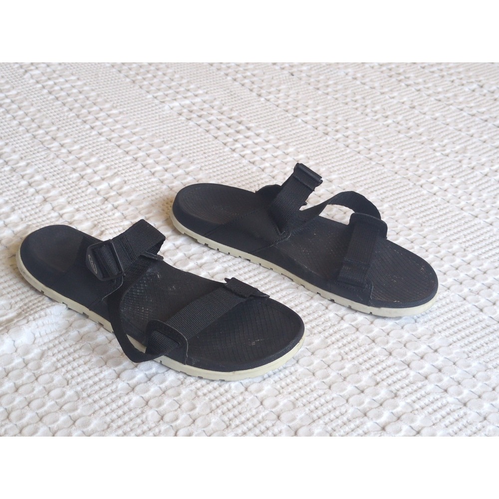 Chaco Womens Lowdown Slide Sandals Strappy Black White Size 11